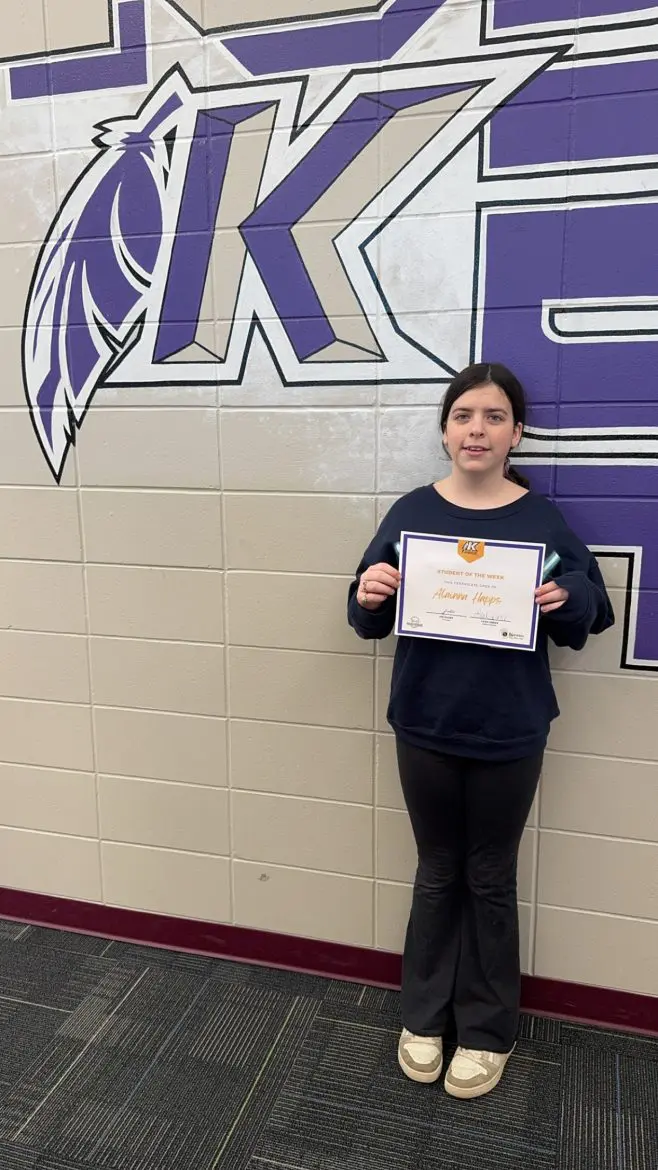 KMS Student of the Week Alainna Happs
