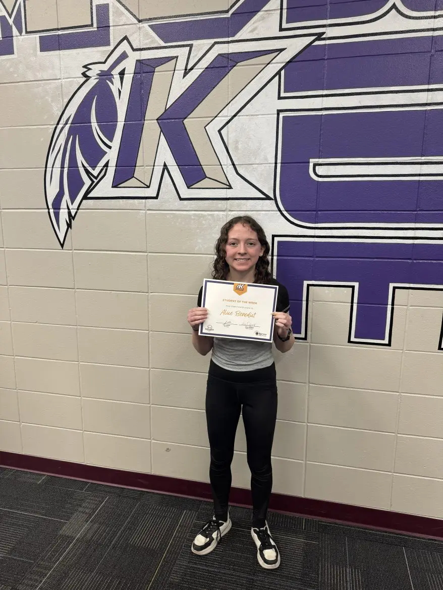 KMS Student of the Week Alice Benedict