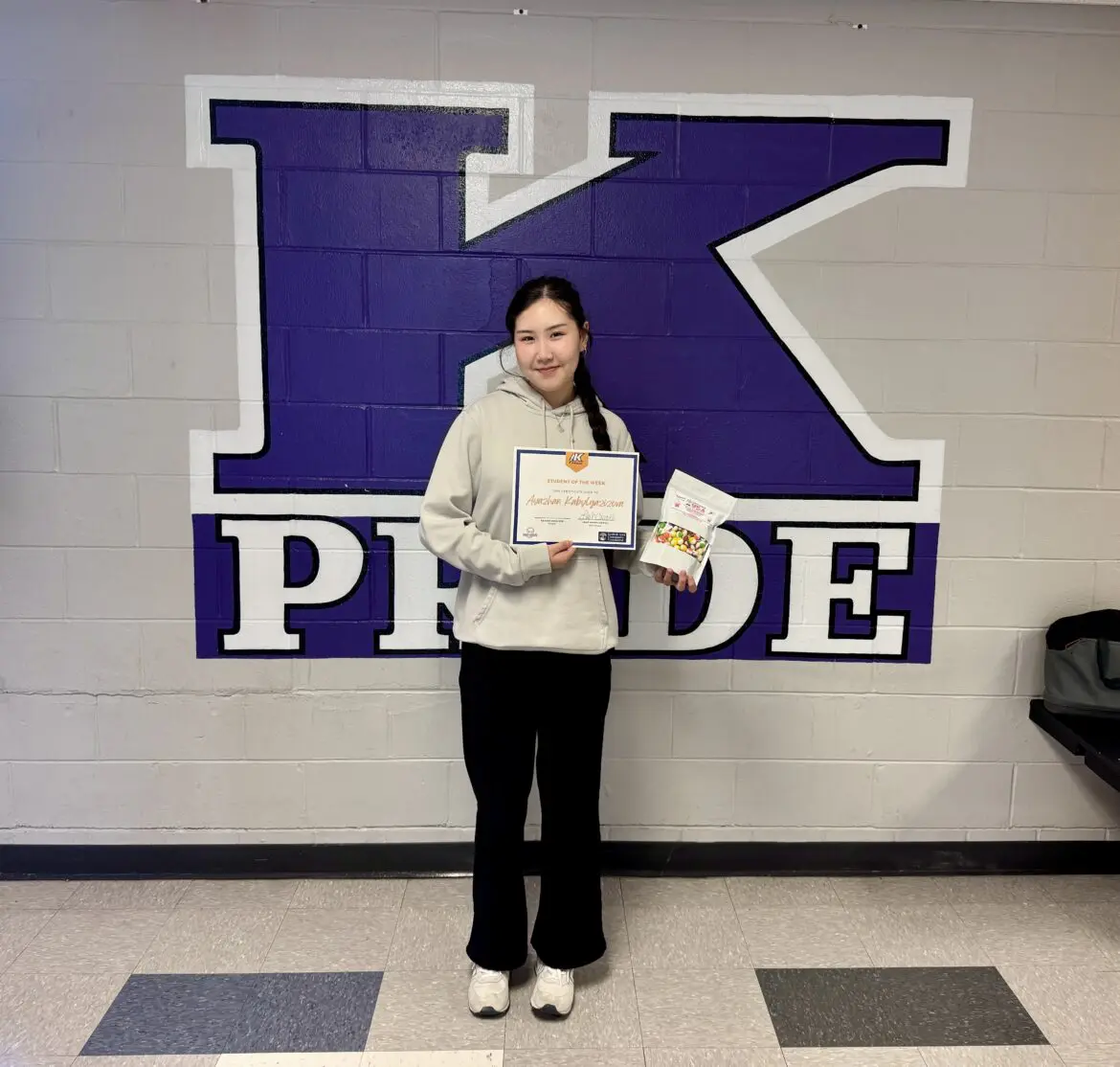 Student of the Week Ayazhan Kabylgazizova