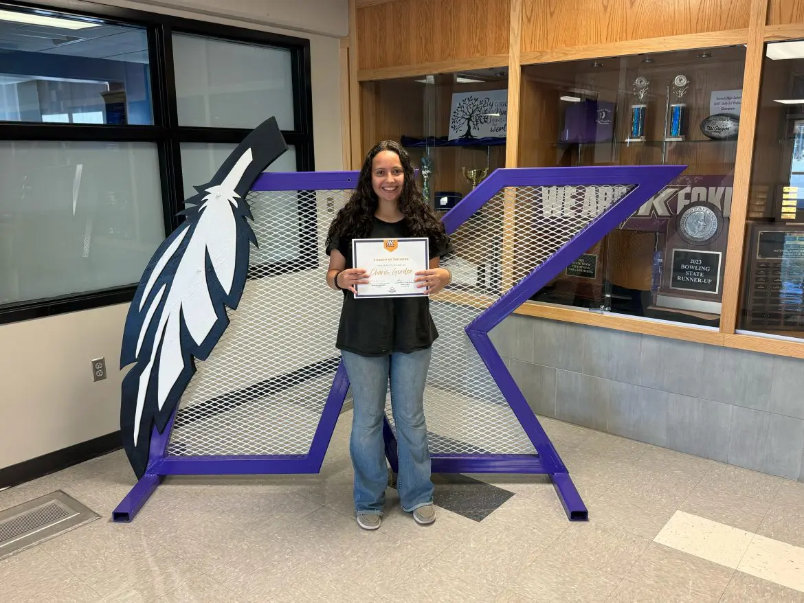 KHS Student of the Week Charis Gorden