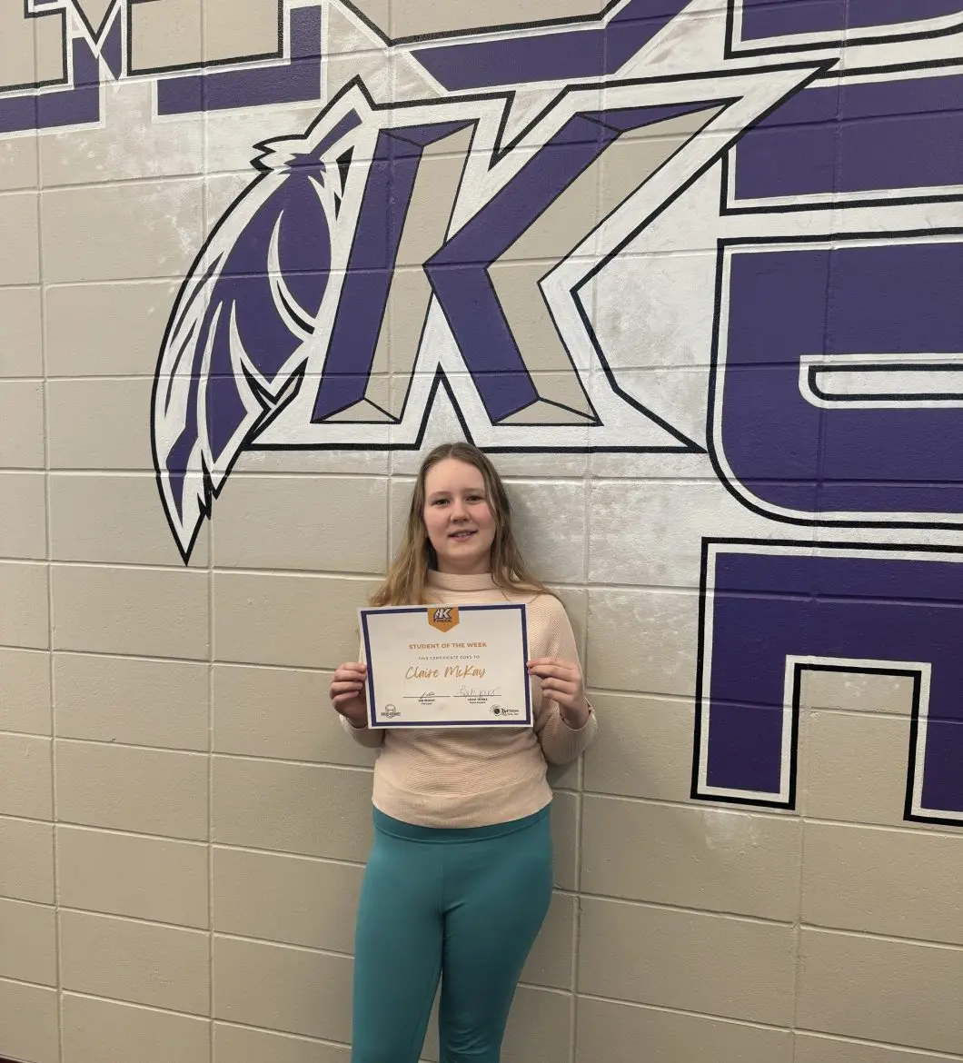 KMS Student of the Week Claire McKay