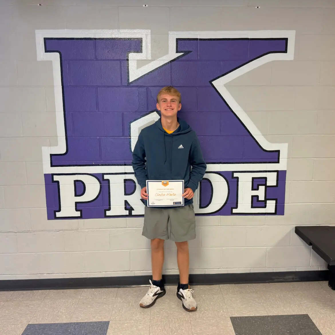Student of the Week Clayton Martin