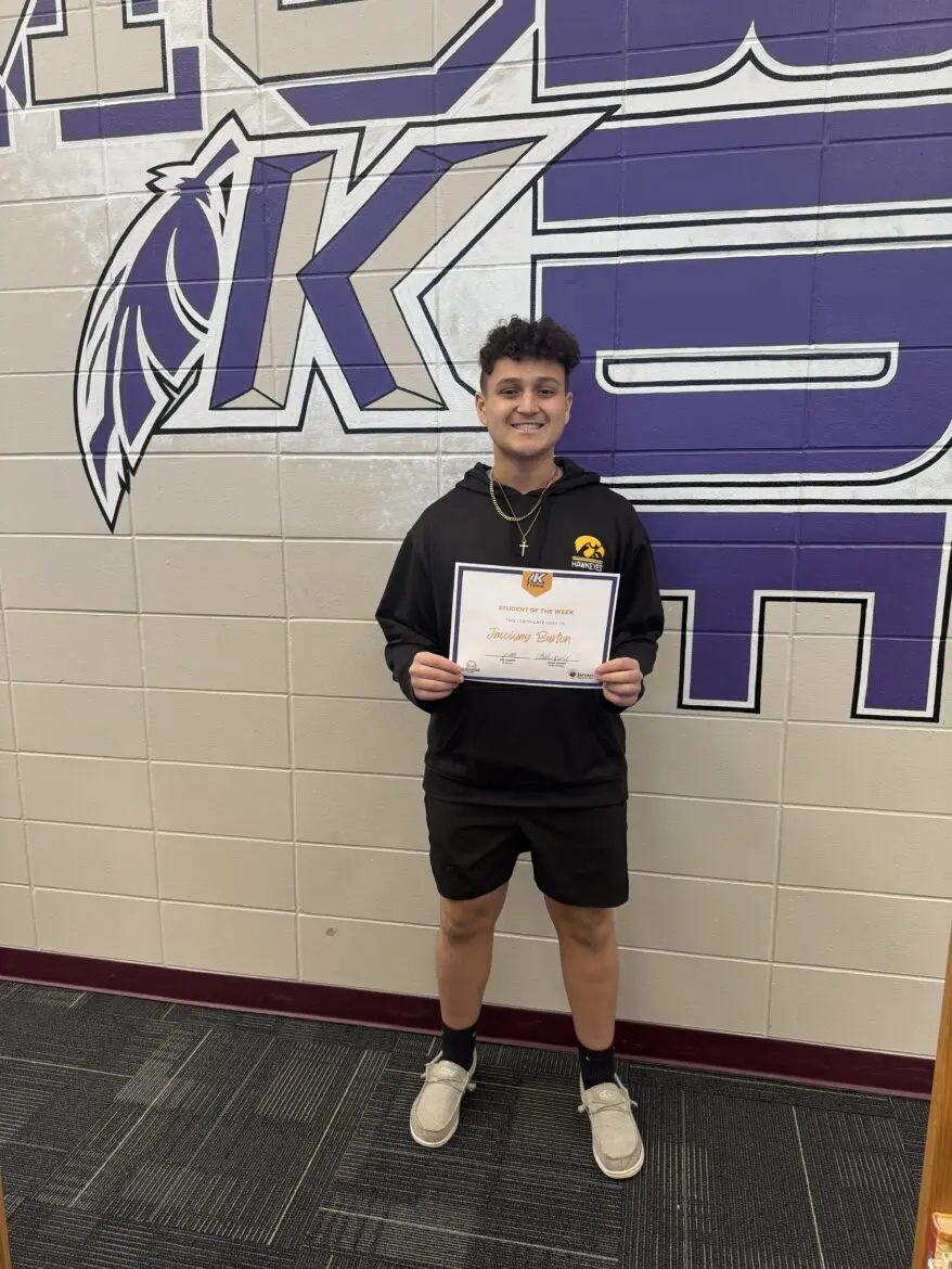 KMS Student of the Week Coi Burton