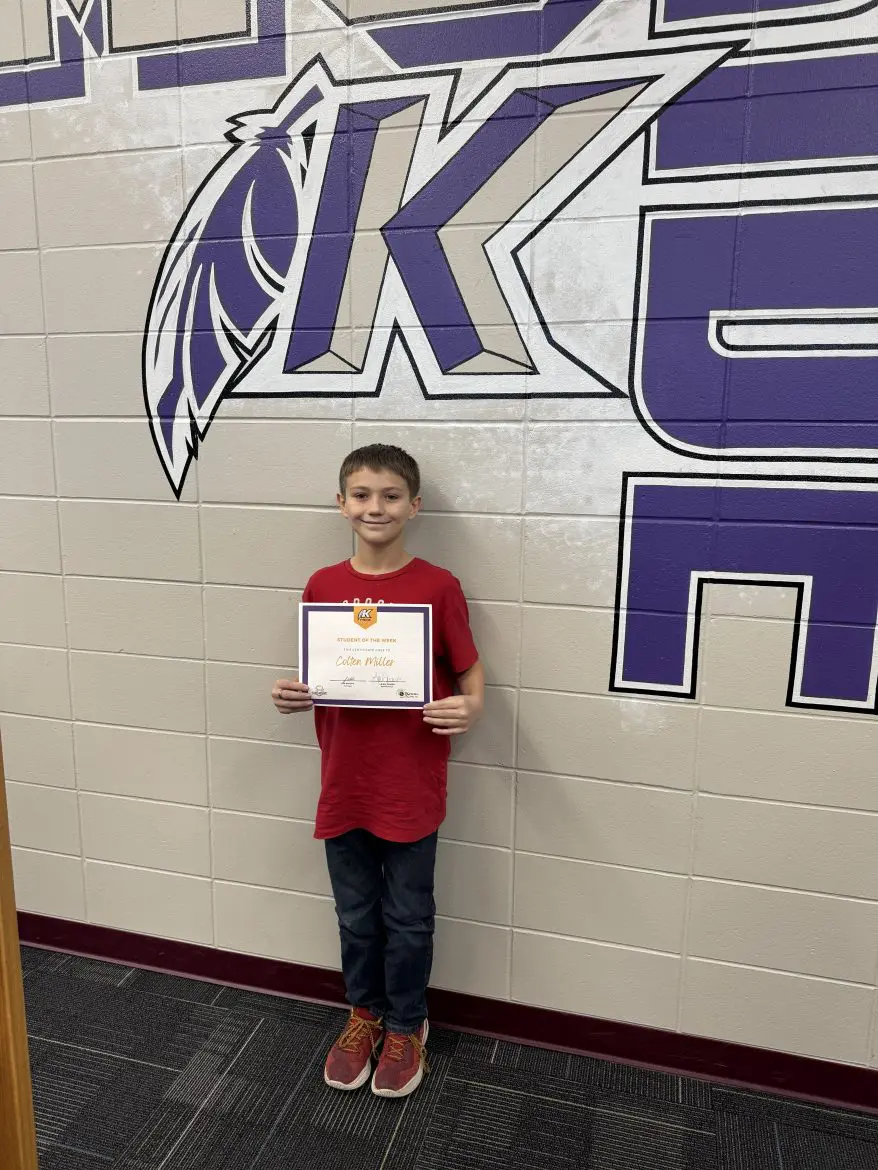 KMS Student Of The Week Colten Miller