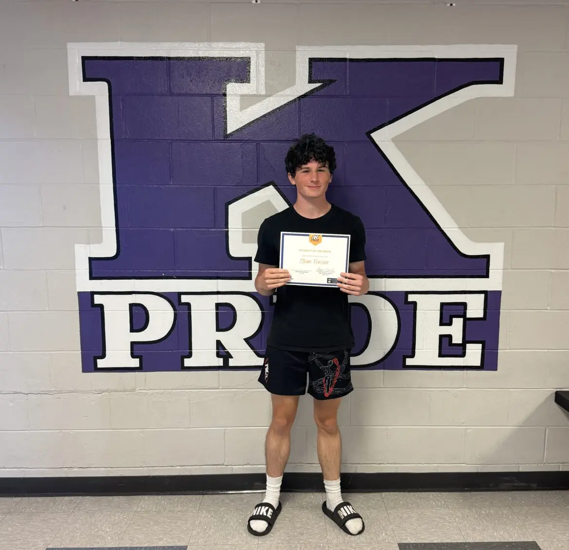 Student of the Week Ethan Frazier