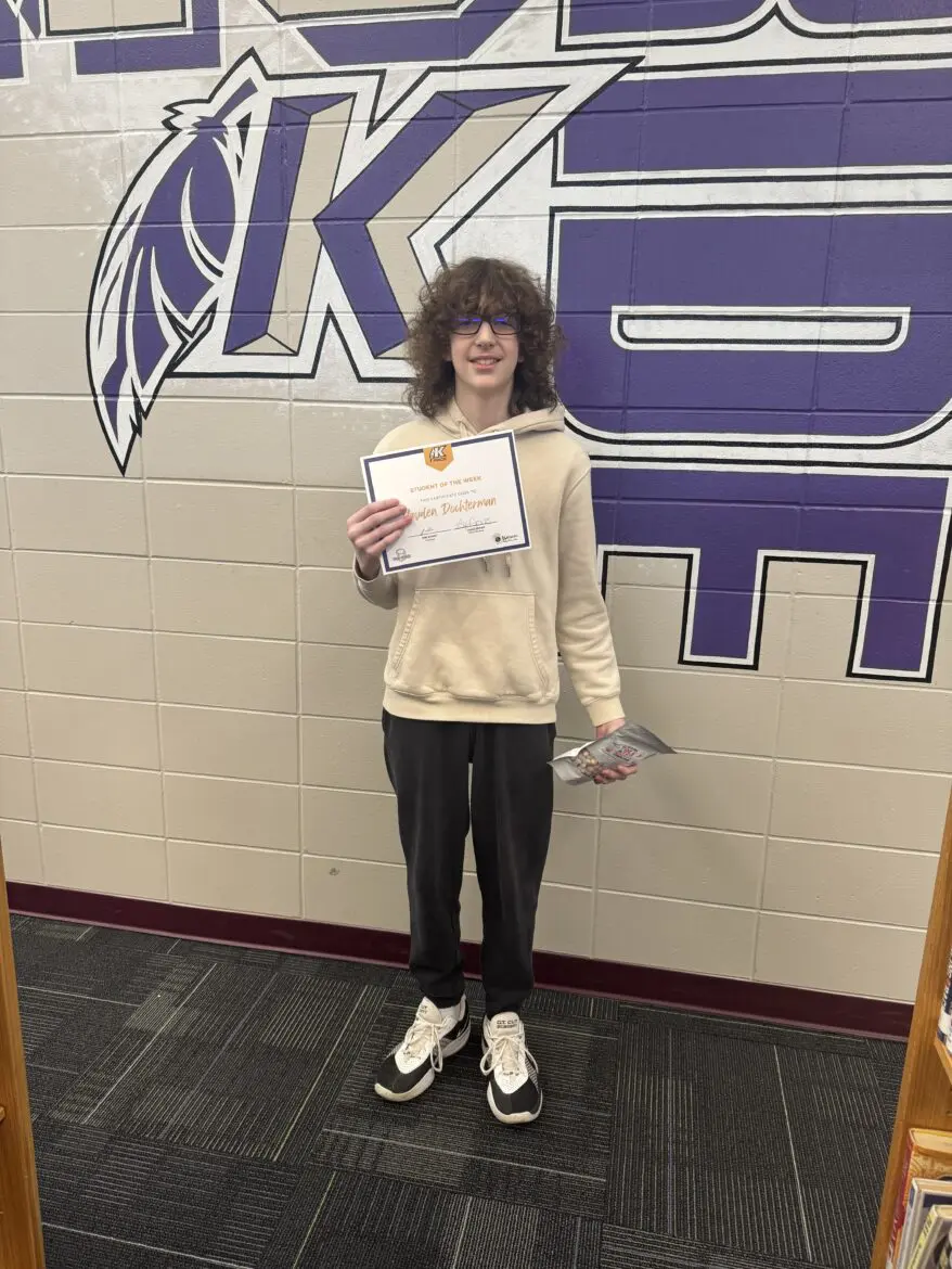 Student of the Week Hayden Dochterman