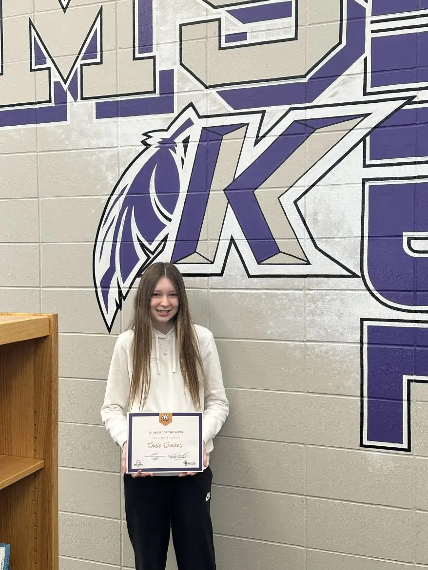 KMS Student of the Week Sadie Swainey