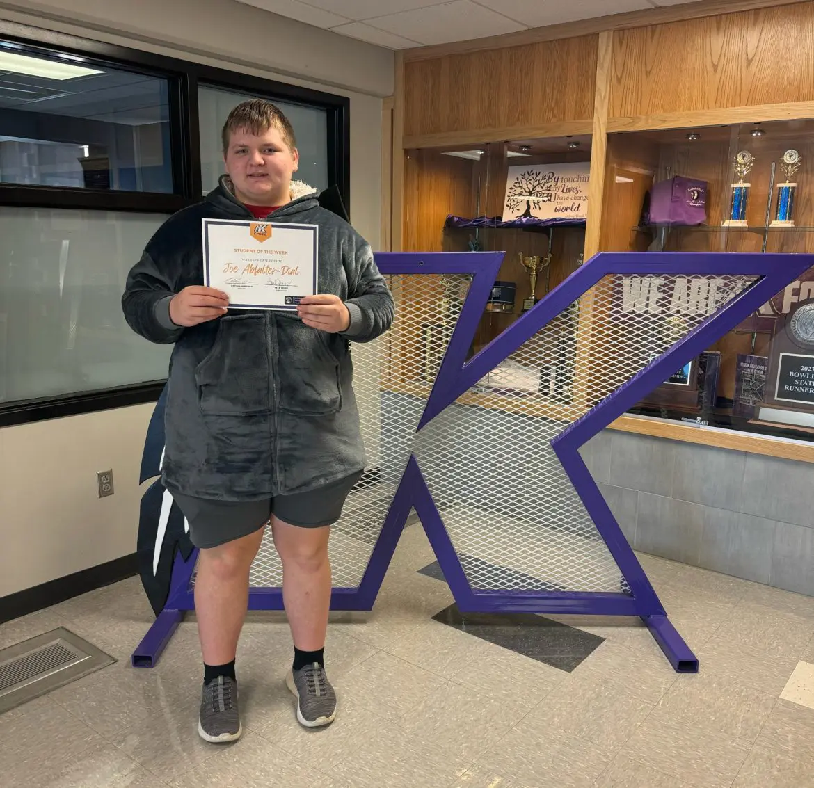 KHS Student of the Week Joe Abfalter-Dial.