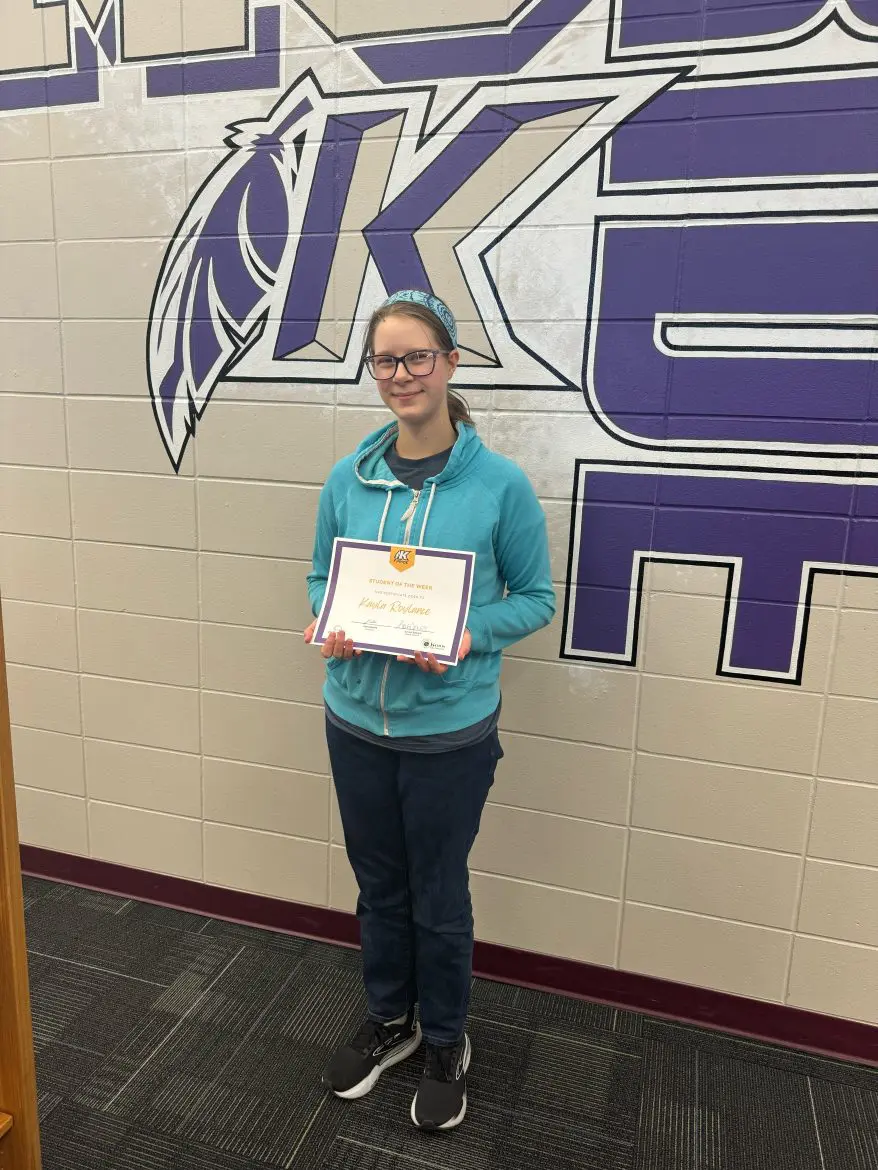 KMS Student of the Week Kayla Roylance
