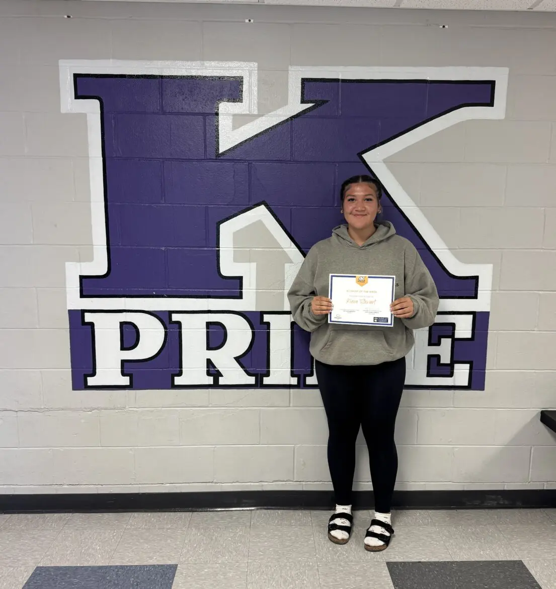 Student of the Week Kiera Stewart