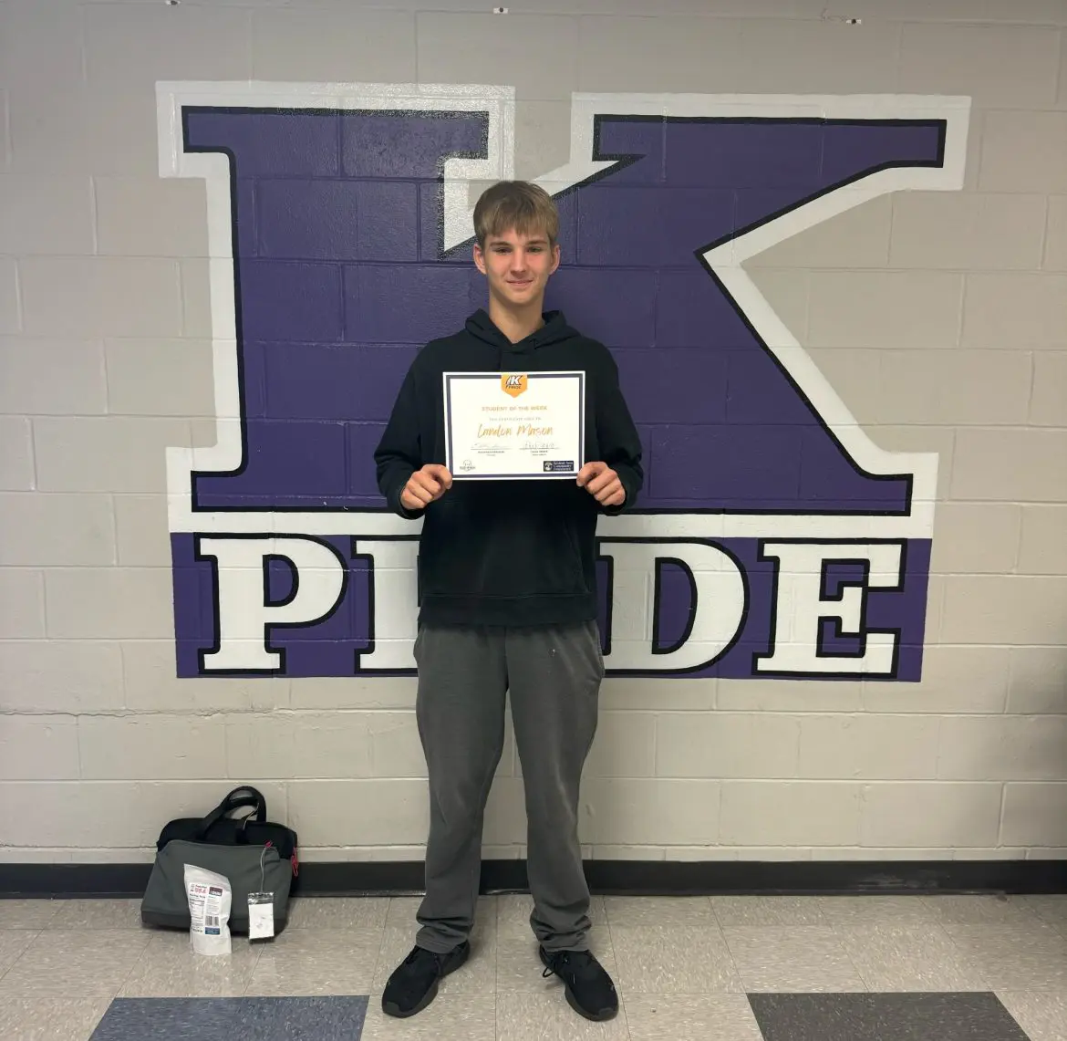 Student of the Week Landon Mason
