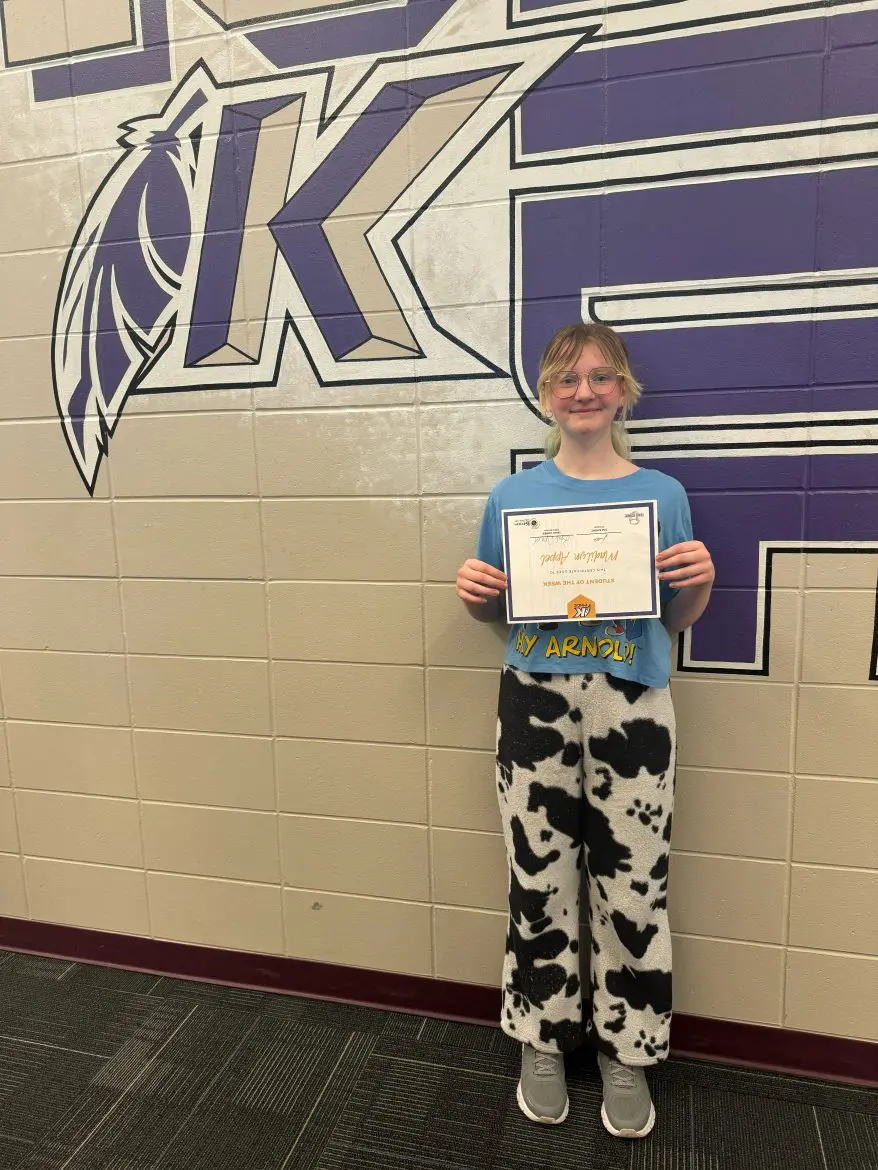 KMS Student of the Week Madilyn Appel