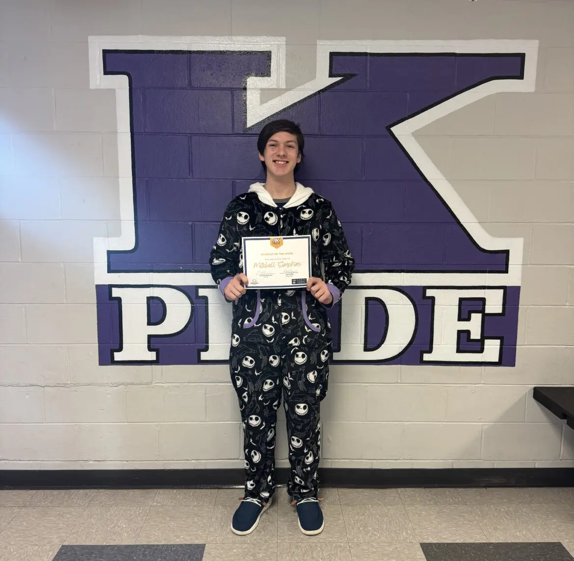 Student of the Week Mitchell Simpkins