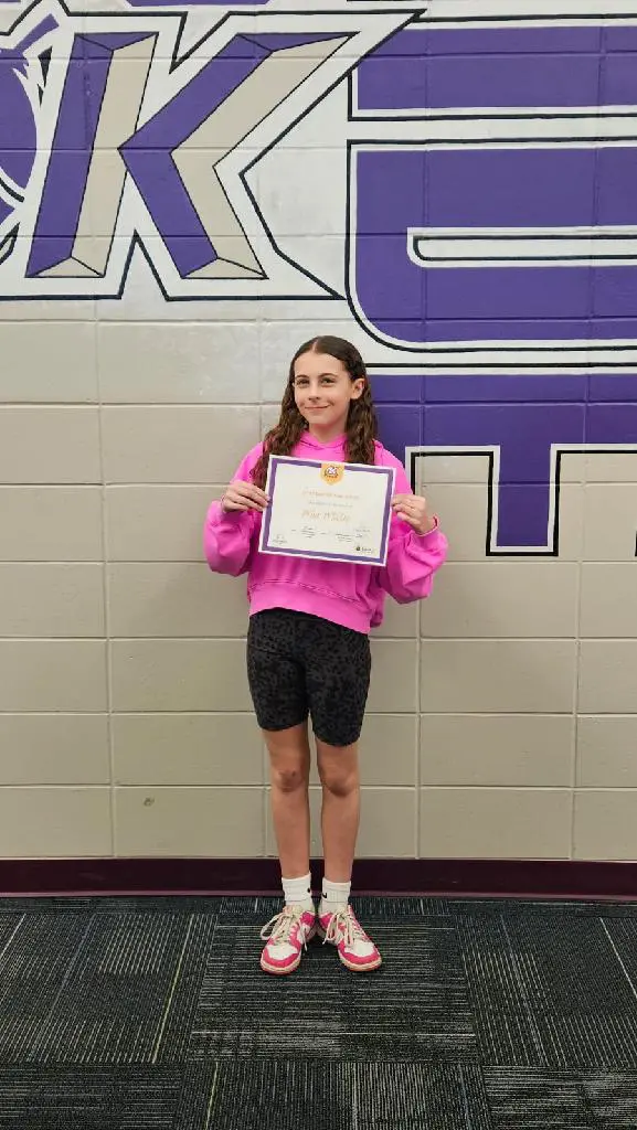 KMS Student of the Week Mia Miller