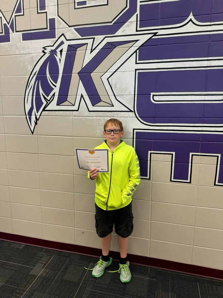 KMS Student Of The Week Cody Lamoreaux