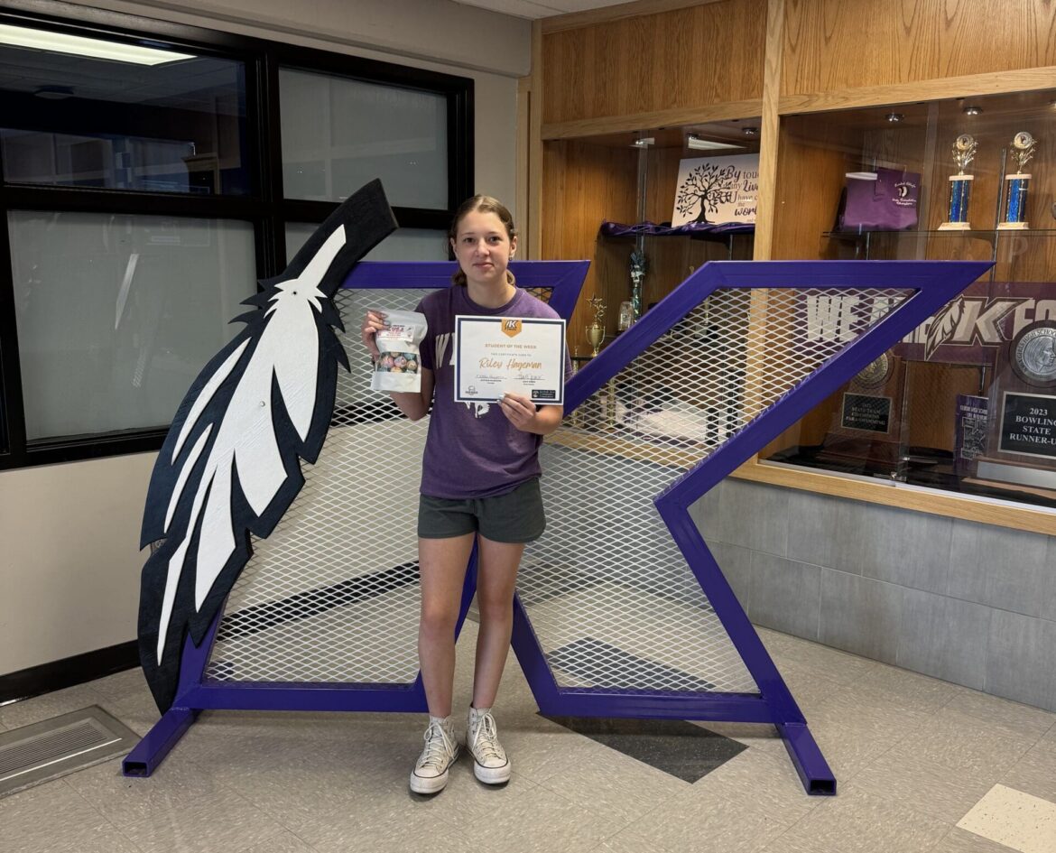 Student of the Week Riley Hageman