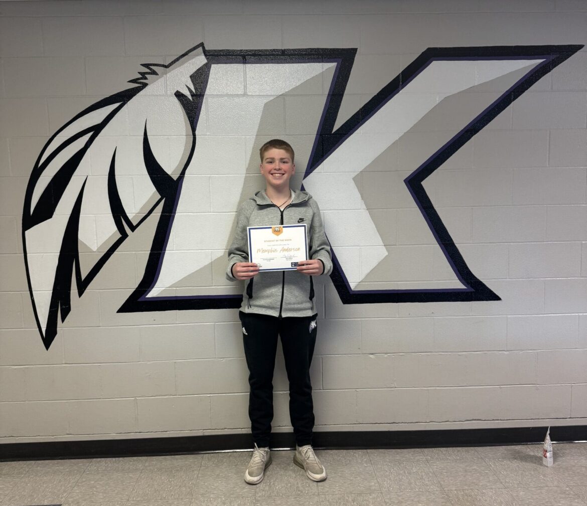 Student of the Week Memphis Anderson